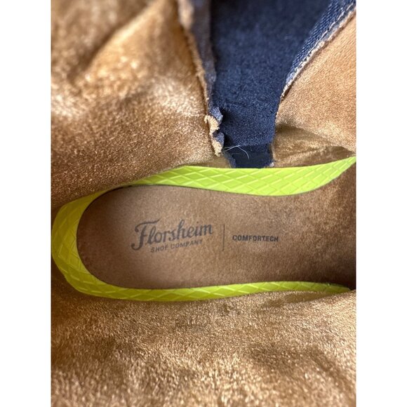 Florsheim Men's Norwalk Chelsea Side Zip Boot Black Leather Crazy Horse 13 M D - Picture 9 of 11